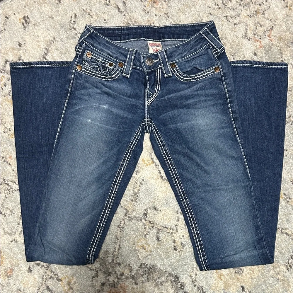 True Religion Dark Blue Straight Leg Jeans - Picture 3 of 3